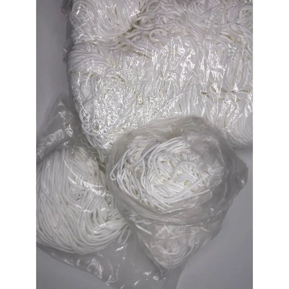 LOT White Elastic Cord String — Mixed Sizes! Sewing Clothing Crafts Masks 1.7lbs